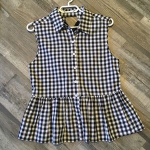 100% Cotton Gingham Summer Top